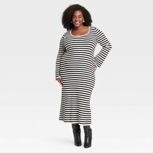 a new day | Women's Long Sleeve Maxi Sweater Dress